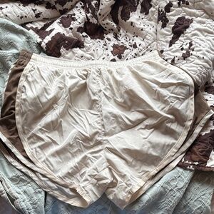Light Cream Athletic Shorts